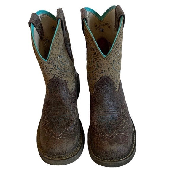 Ariat Fatbaby Leopard Cowboy Boot. 7.5 - Picture 2 of 9